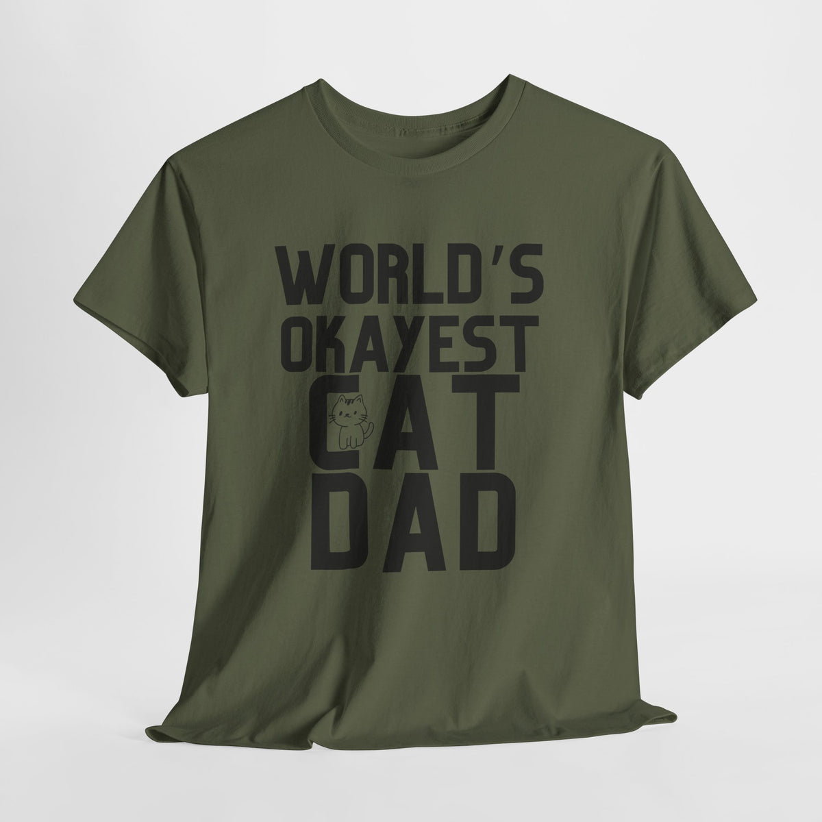 World's Okayest Cat Dad - Unisex T-shirt
