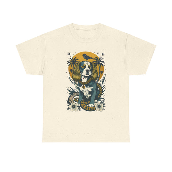 King Charles Cavalier 1 Vintage Style Tattoo Graphic T-Shirt