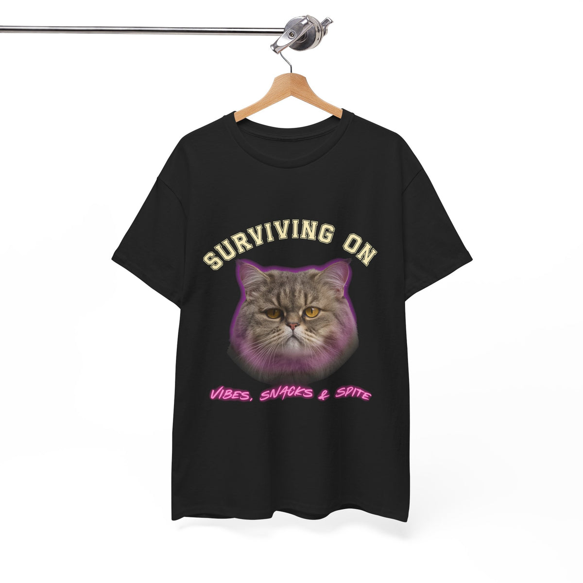 Surviving On Vibes Snacks & Spite |  T-Shirt by Electrik Land