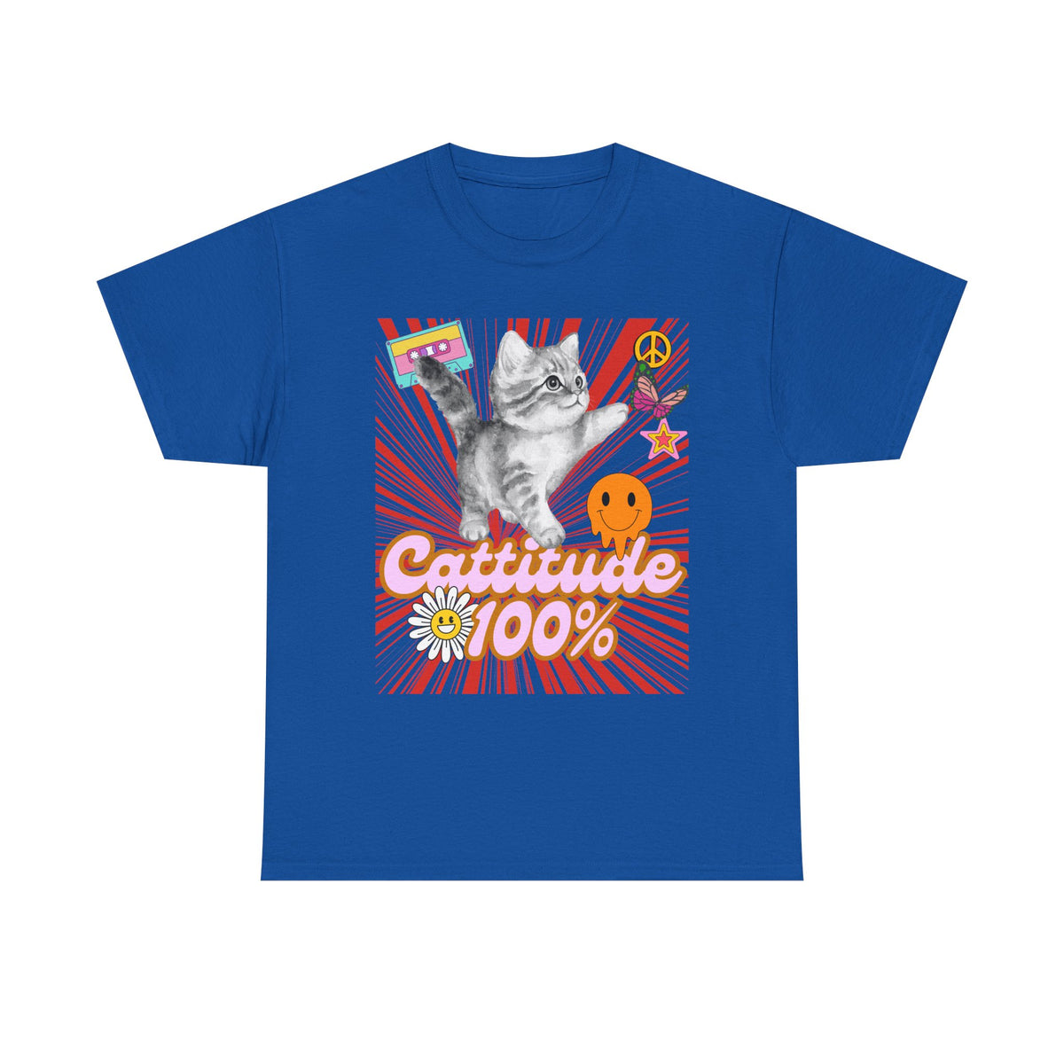 Cattitude 100% Y2K Edition - Cat Lovers - Unisex T-shirt