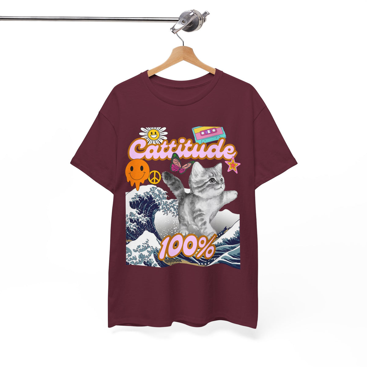 Cattitude 100% -  Cat Lovers - Unisex T-shirt