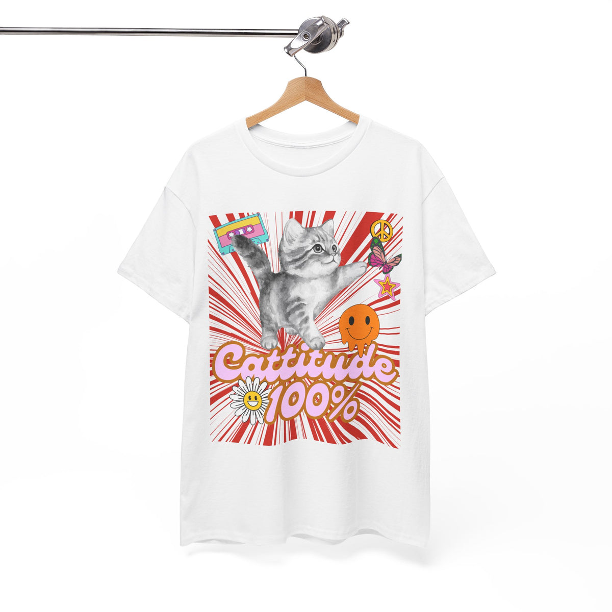 Cattitude 100% Y2K Edition - Cat Lovers - Unisex T-shirt
