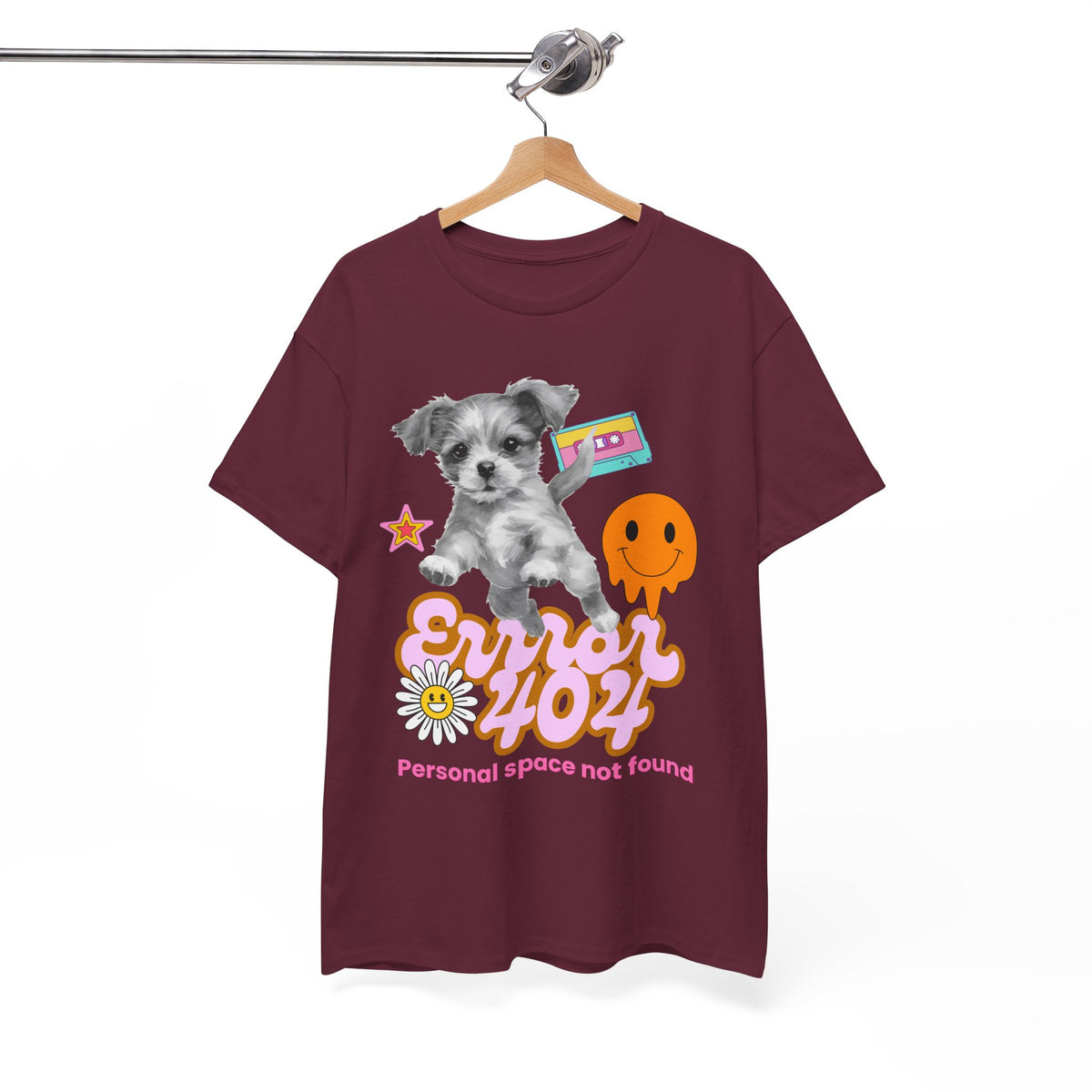 Error 404 Personal Space Not Found Dog - Unisex T-shirt