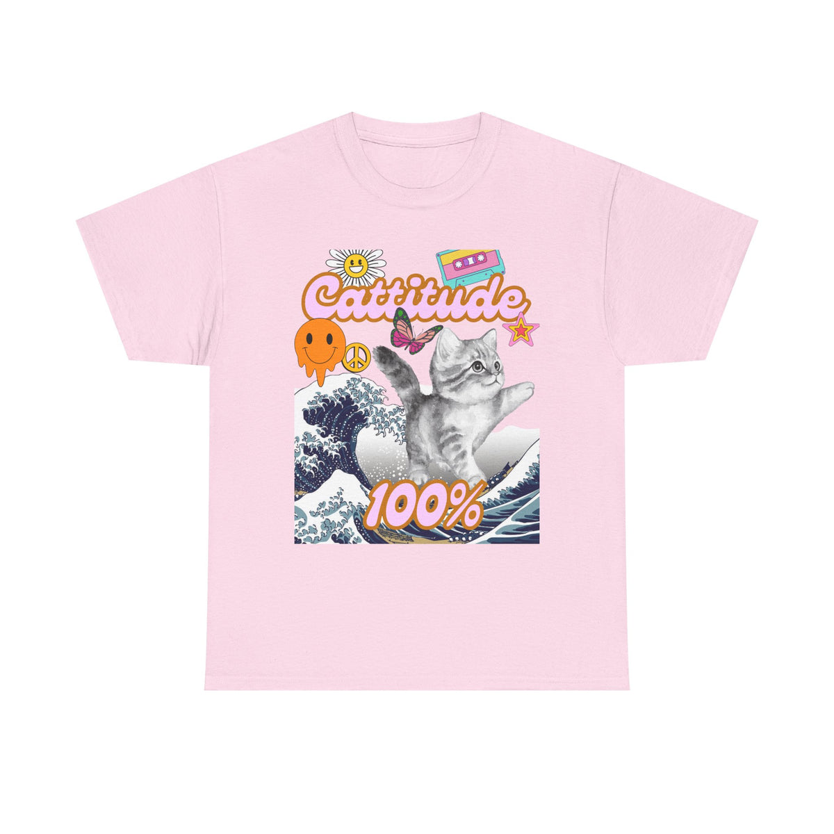 Cattitude 100% -  Cat Lovers - Unisex T-shirt