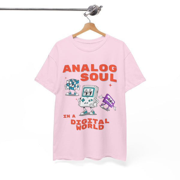 Analog Soul Block Font Retro Tee by Electrik Land