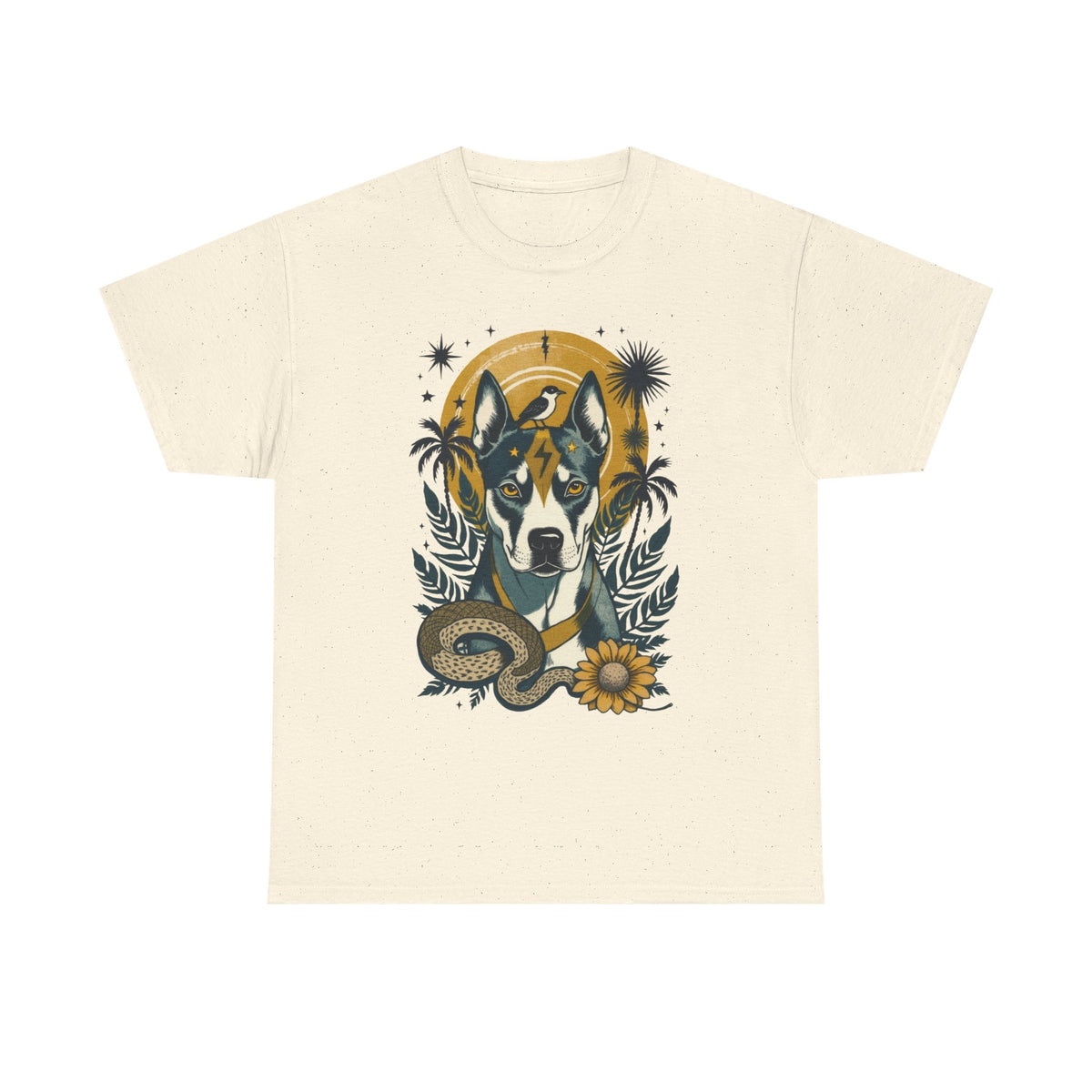 Pit Bull Vintage Style Tattoo graphic T-Shirt