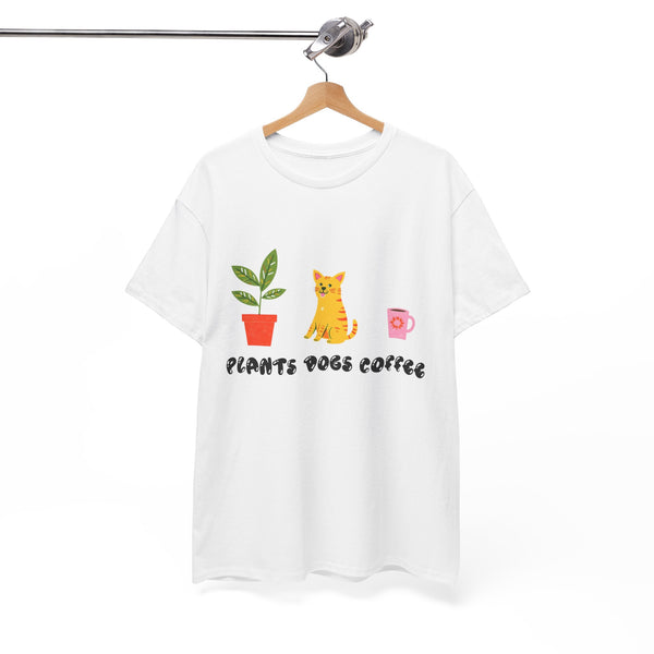 Plants Dogs Coffee Bubble |  Unisex T-shirt