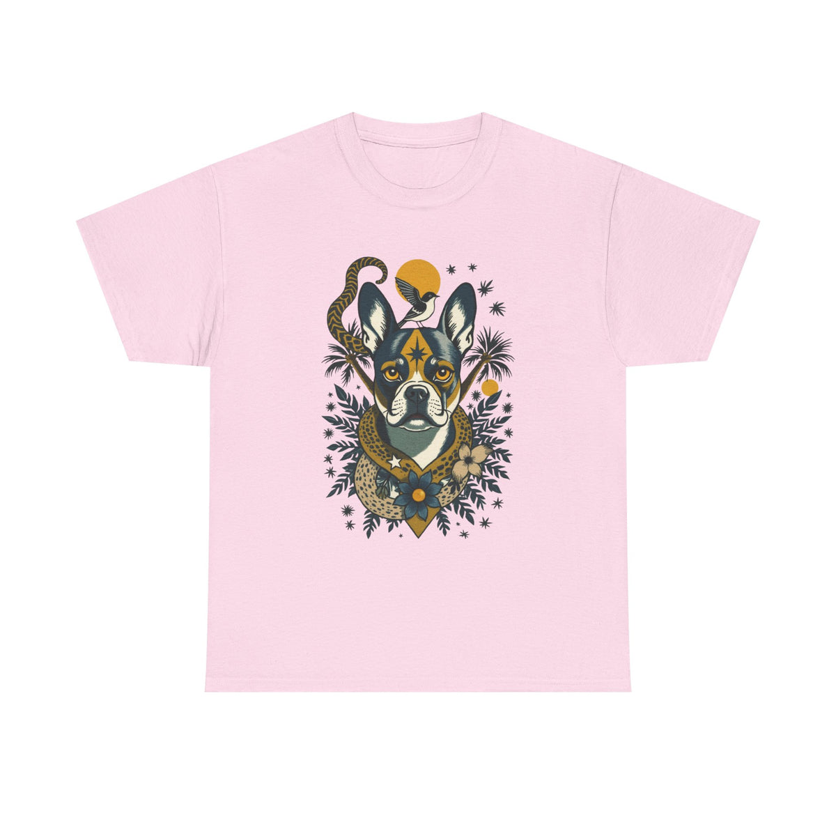 French Bulldog Vintage Style Tattoo Graphic T-Shirt