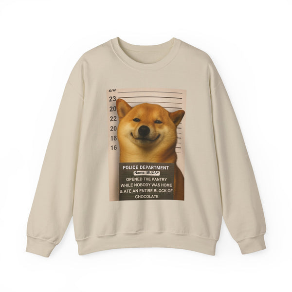 Pet Mugshot Custom Print - Unisex Crew Sweater