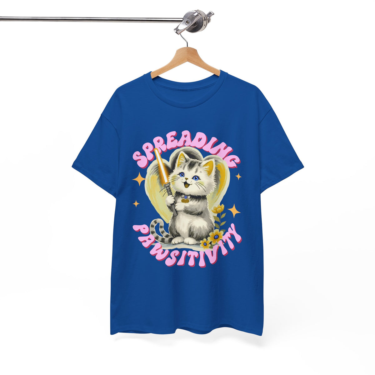 Spreading Pawsitivity Cat |  Unisex T-shirt