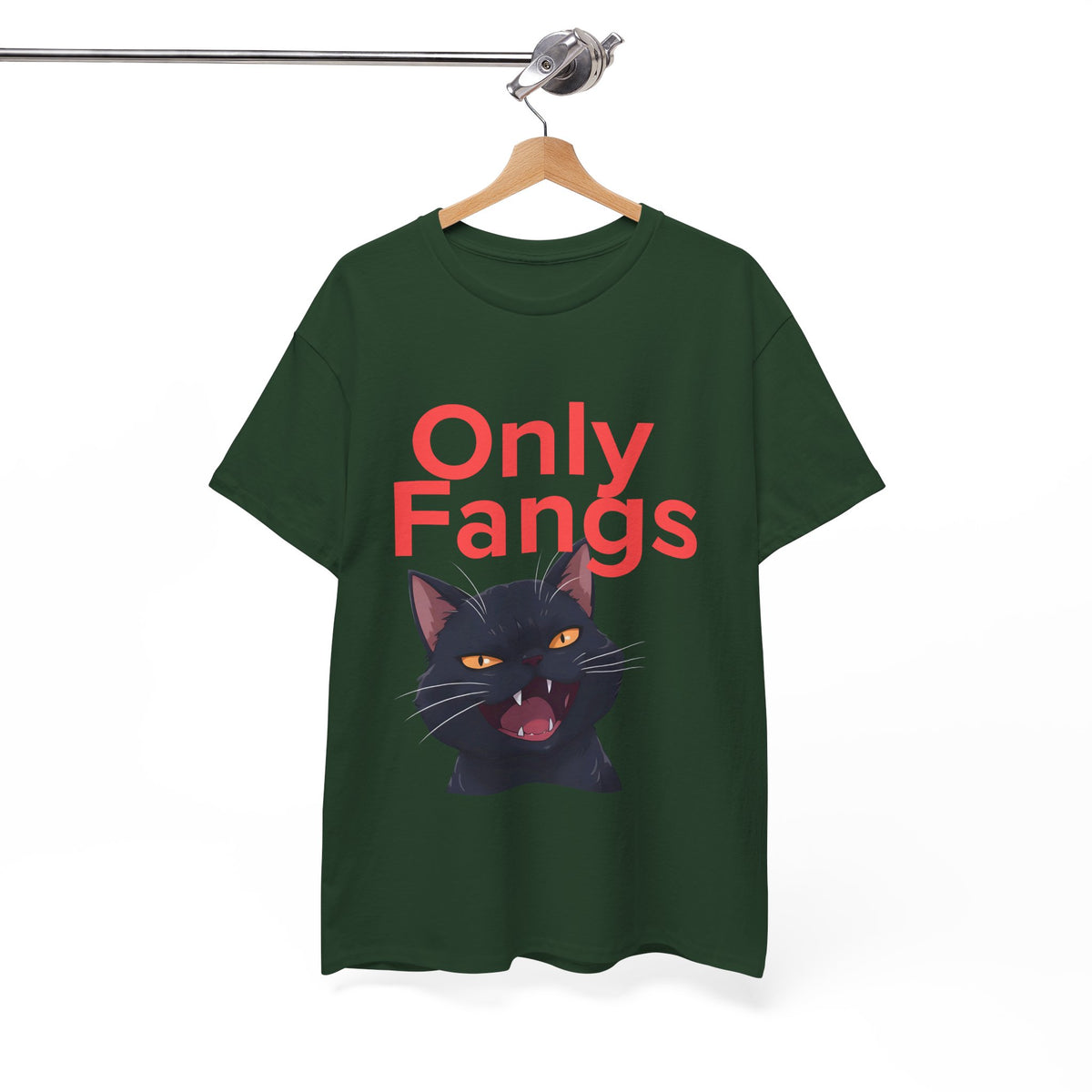 Only Fangs Anime Cat  - Unisex T-shirt