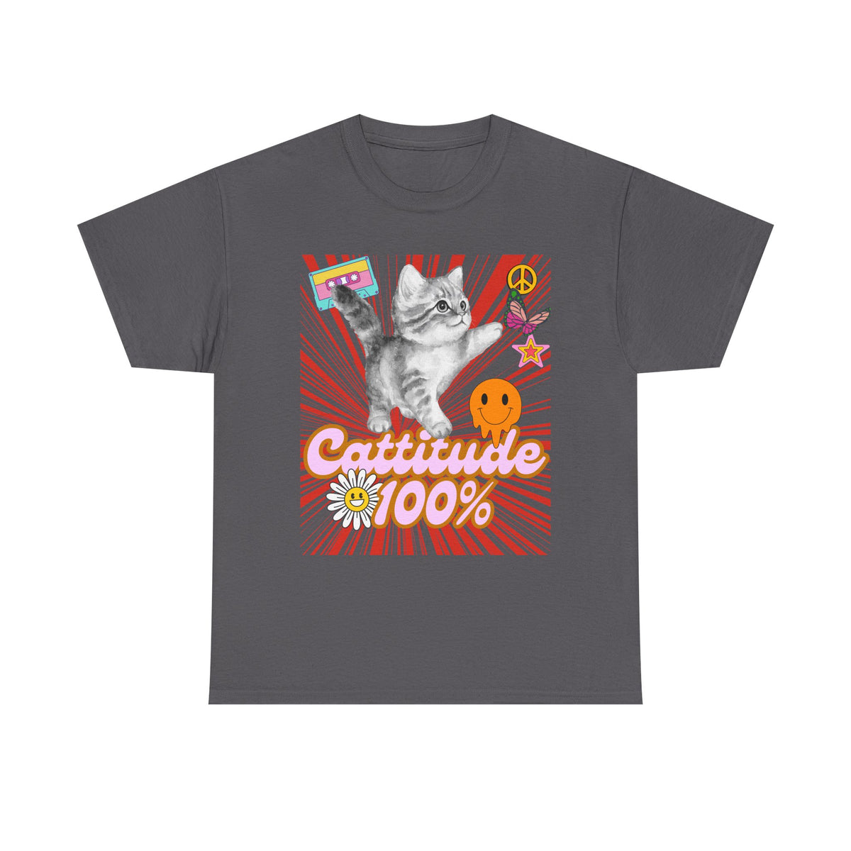Cattitude 100% Y2K Edition - Cat Lovers - Unisex T-shirt