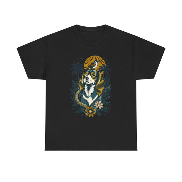 King Charles Cavalier Vintage Style Tattoo graphic T-Shirt