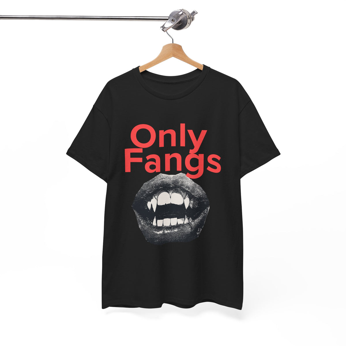 Only Fangs Grunge Vampire Mouth  - Unisex T-shirt