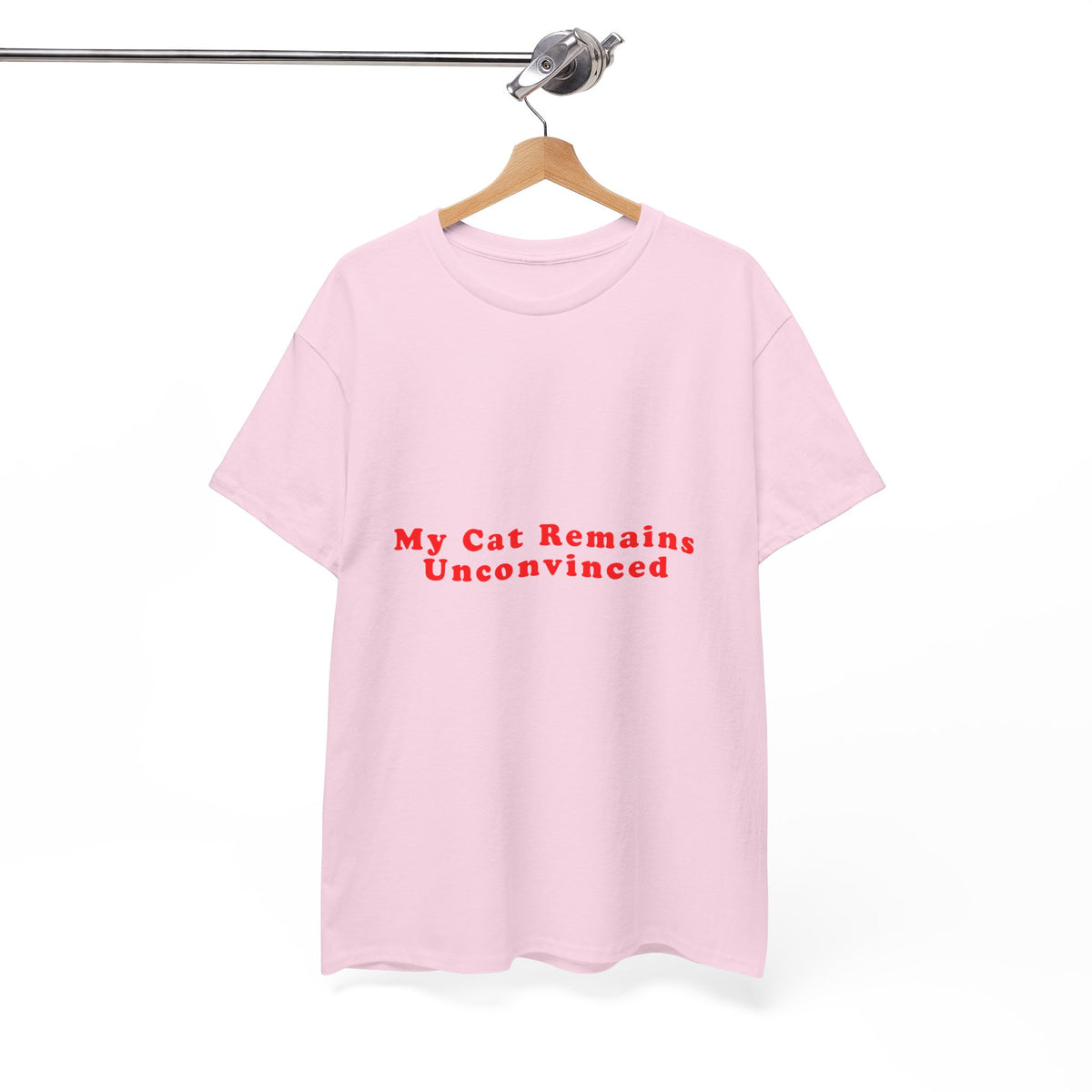 My Cat Remains Unconvinced – Statement T-Shirt by Electrik Land