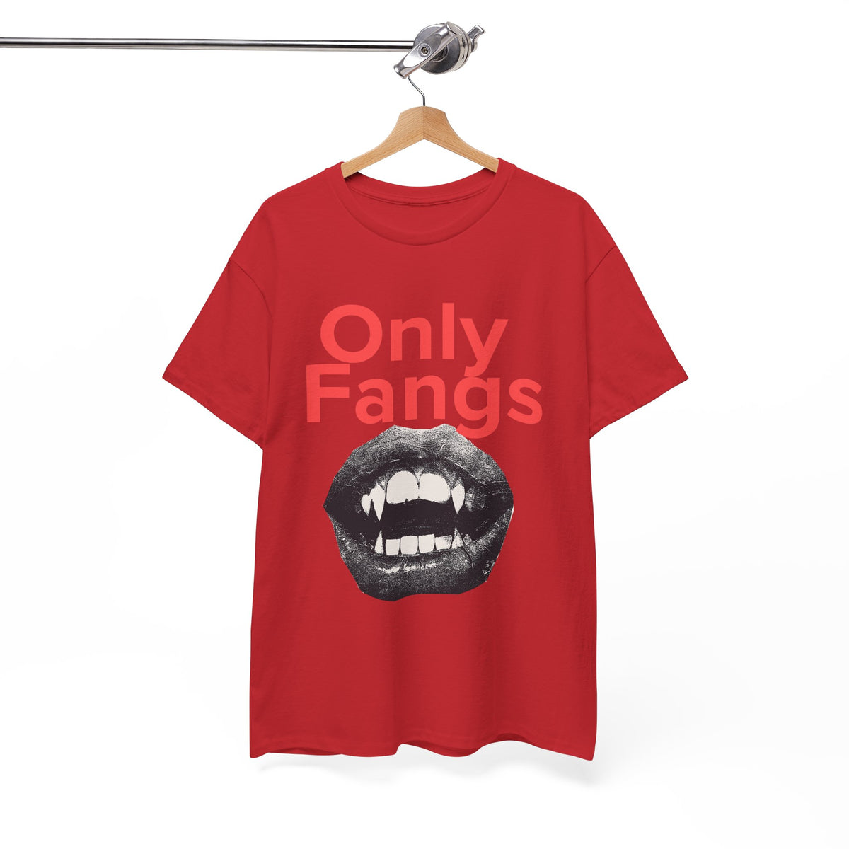 Only Fangs Grunge Vampire Mouth  - Unisex T-shirt