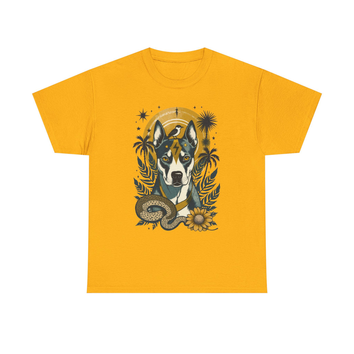 Pit Bull Vintage Style Tattoo graphic T-Shirt