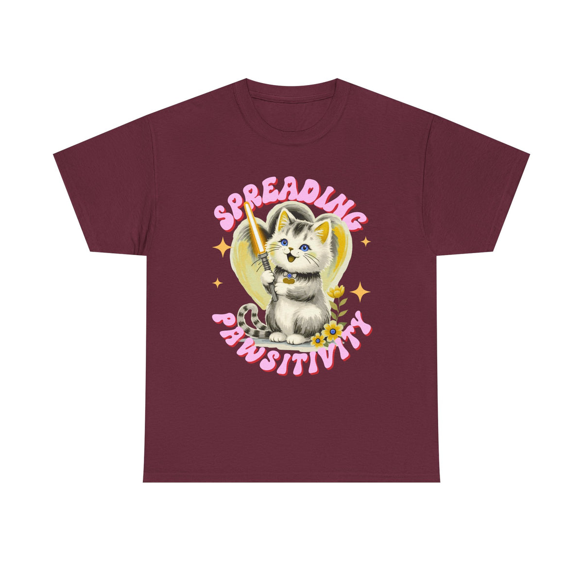Spreading Pawsitivity Cat |  Unisex T-shirt