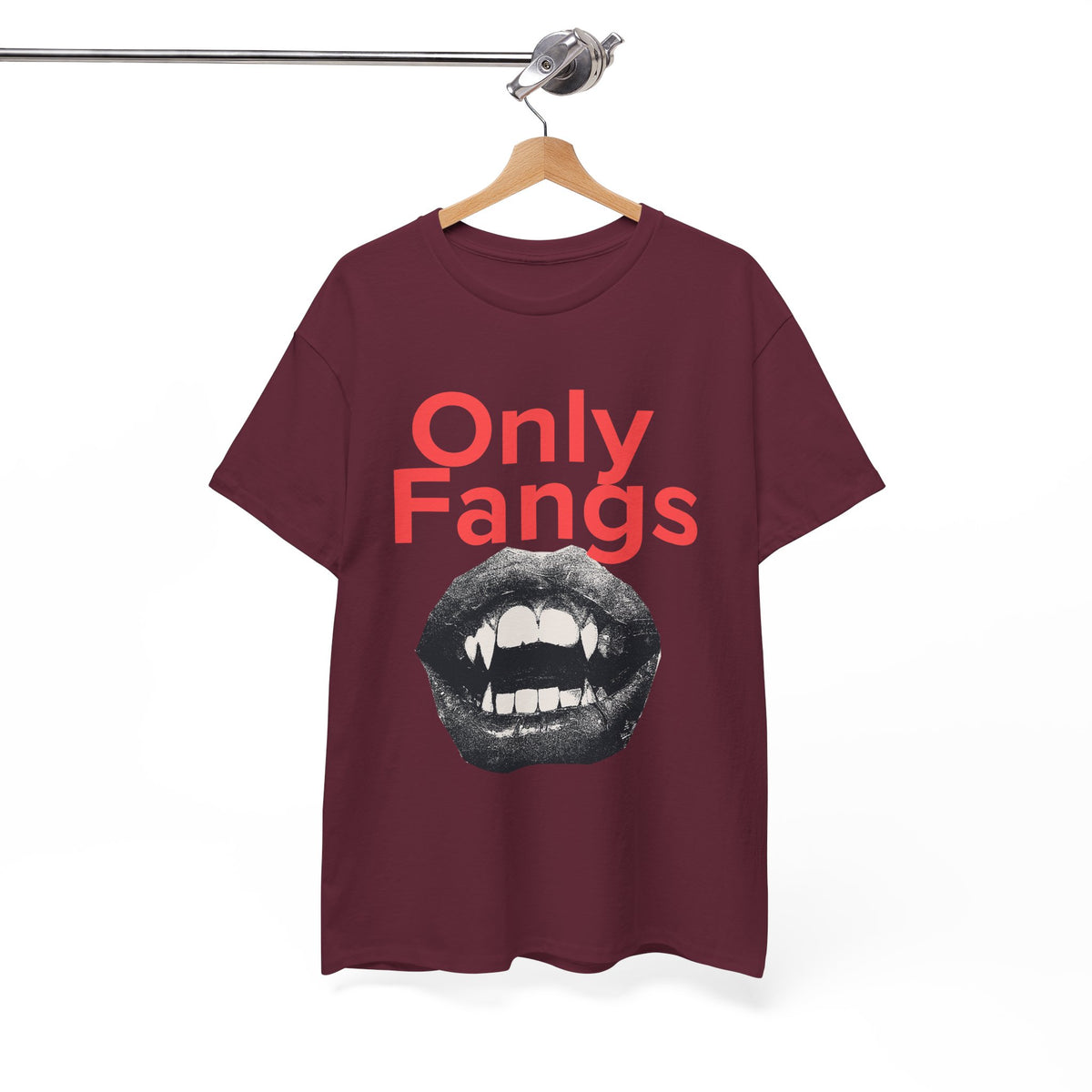Only Fangs Grunge Vampire Mouth  - Unisex T-shirt