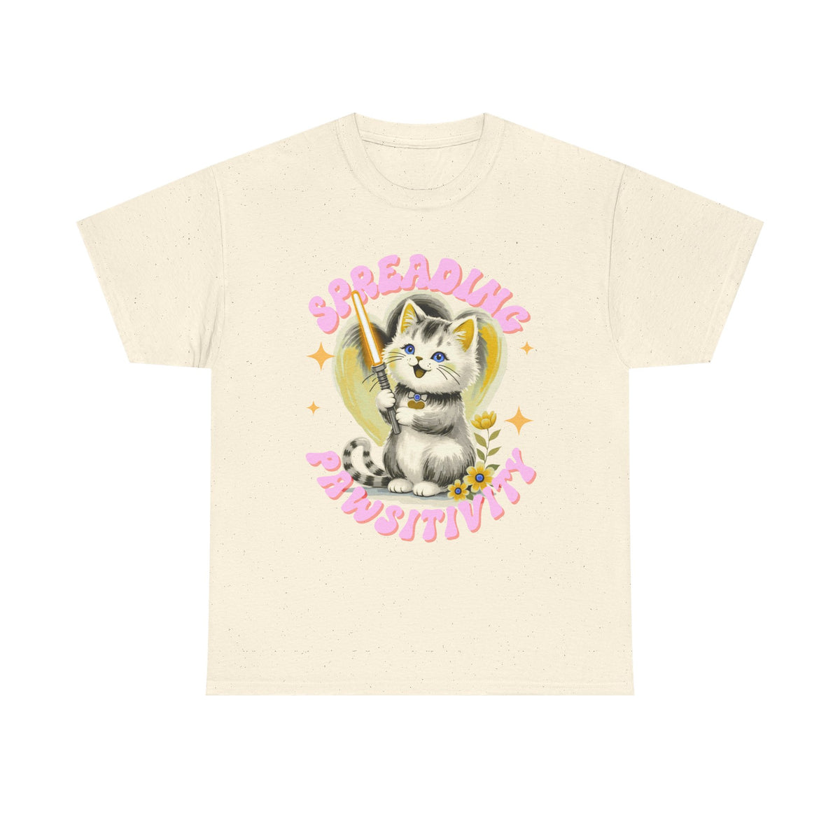 Spreading Pawsitivity Cat |  Unisex T-shirt