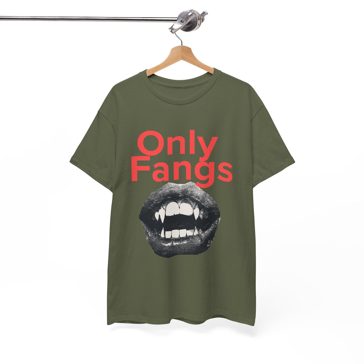 Only Fangs Grunge Vampire Mouth  - Unisex T-shirt