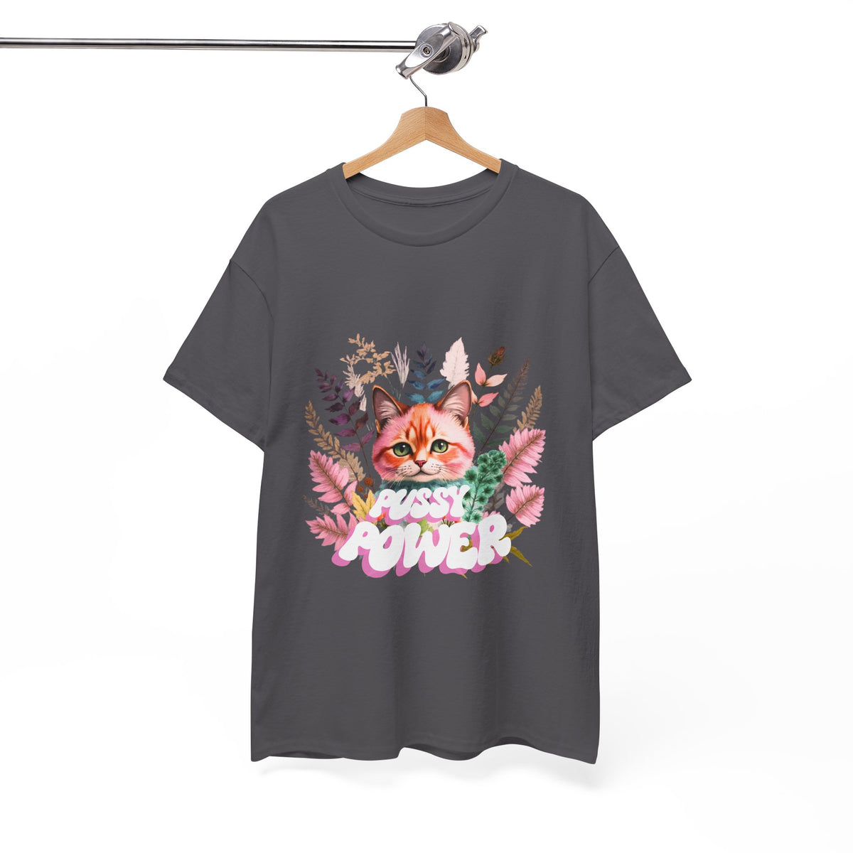 Pussy Power Flower Cat - Unisex T-shirt