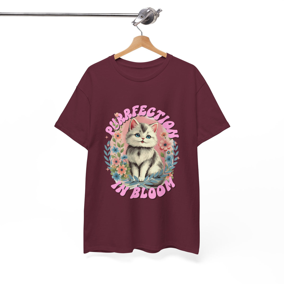 Purrfection In Bloom Cat |  Unisex T-shirt