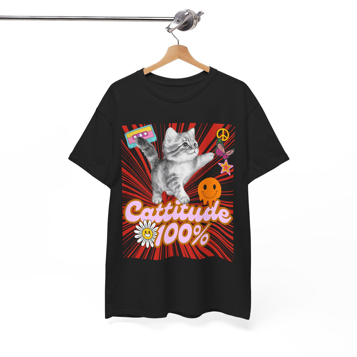 Cattitude 100% Y2K Edition - Cat Lovers - Unisex T-shirt