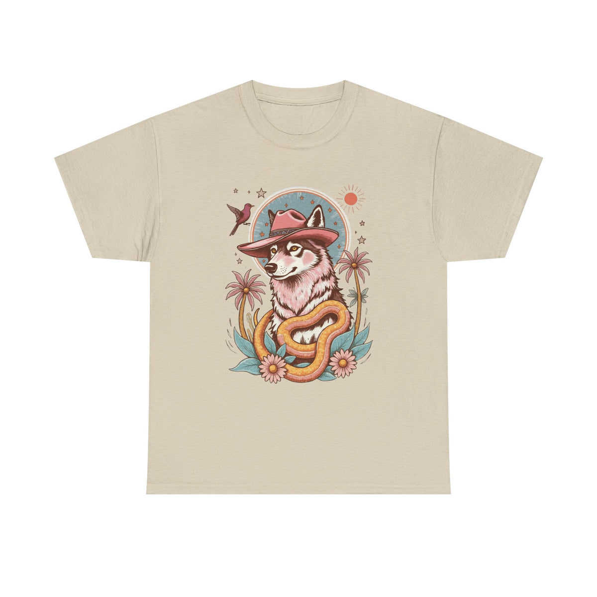 Husky Retro Cowboy T-Shirt