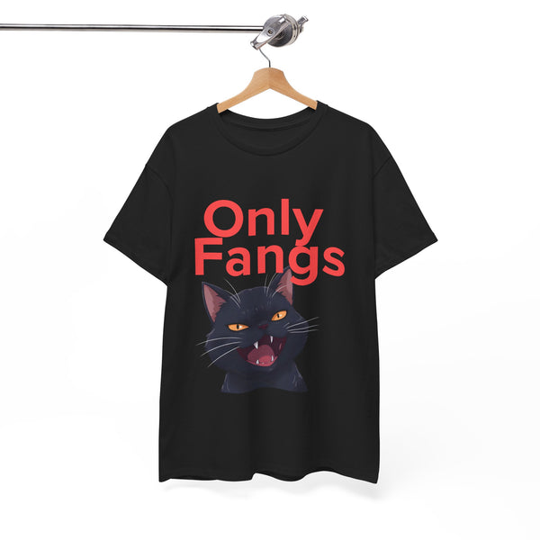 Only Fangs Anime Cat  - Unisex T-shirt