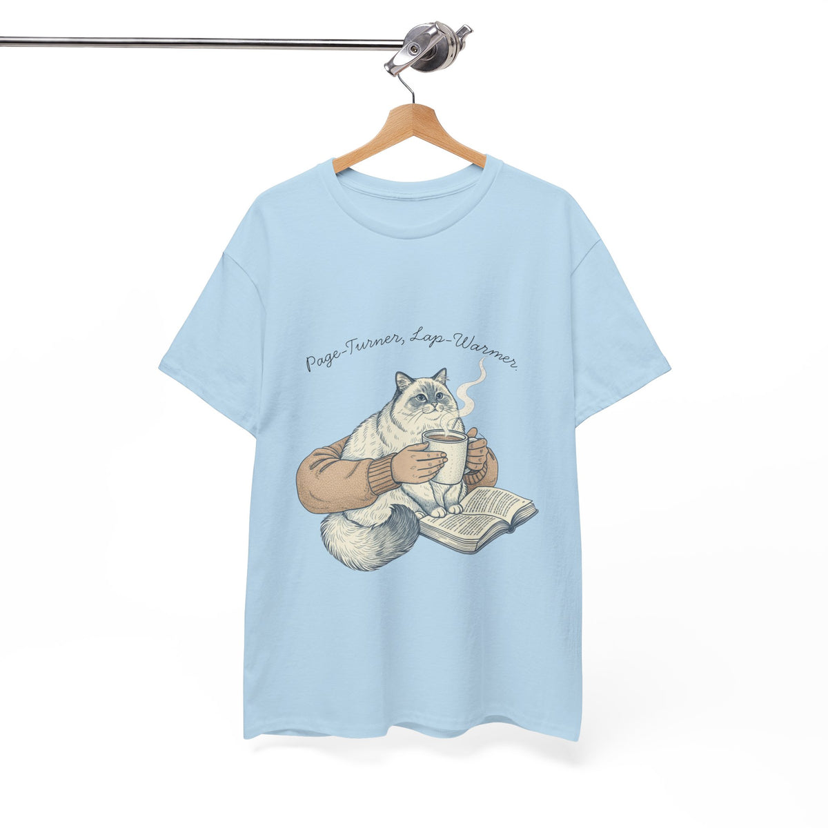 Page Turner, Lap Warmer Cat - Unisex T-shirt