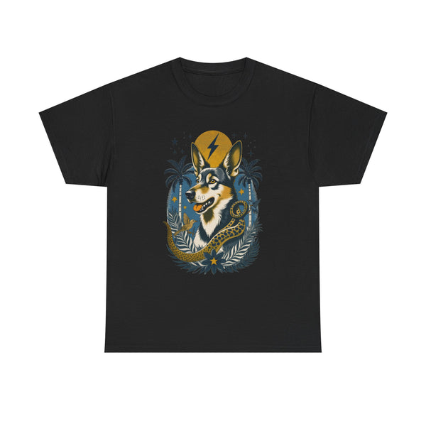 German Shepard Vintage Style Tattoo Graphic T-Shirt