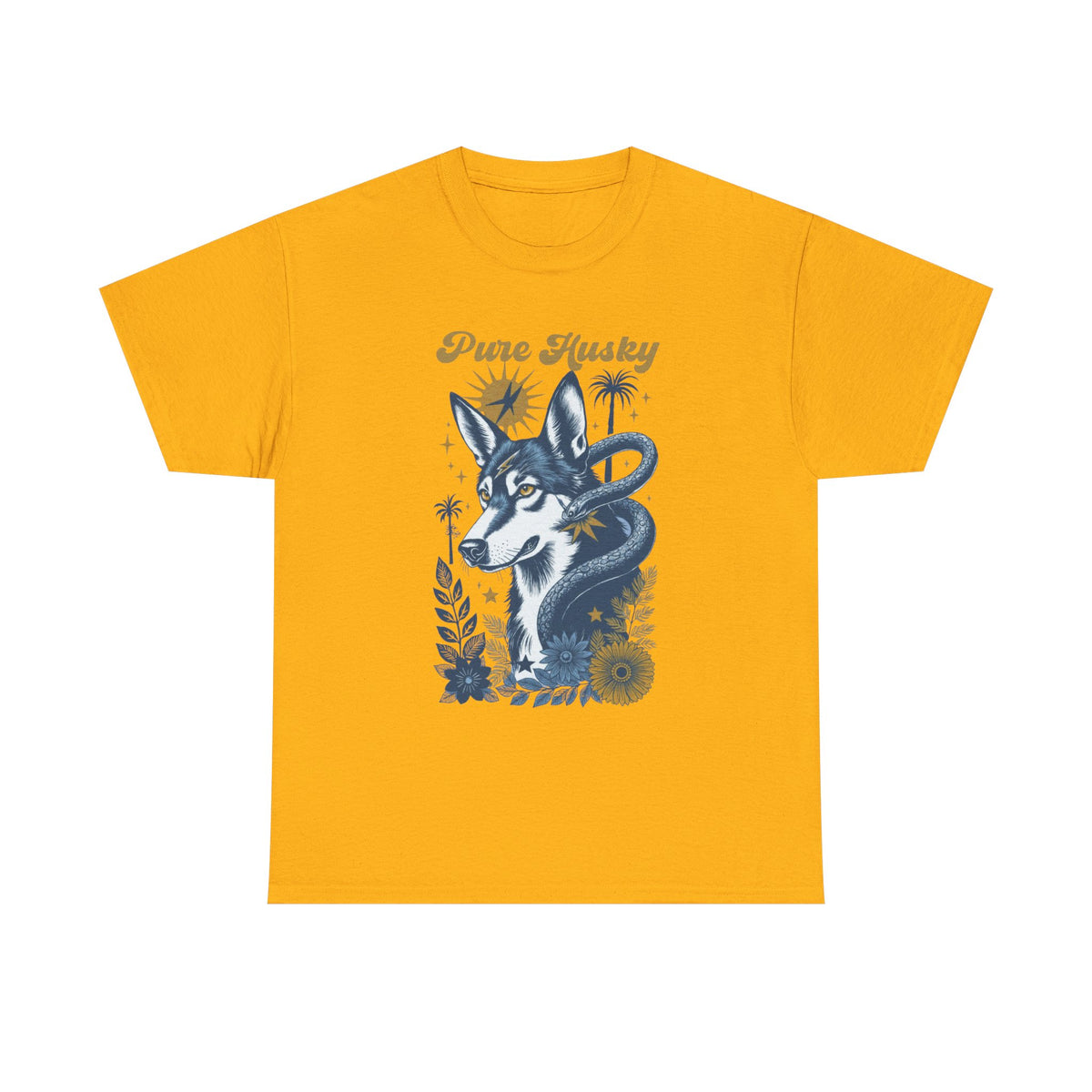 Pure Husky Fantasy Tattoo Graphic Tee by Electrik Land