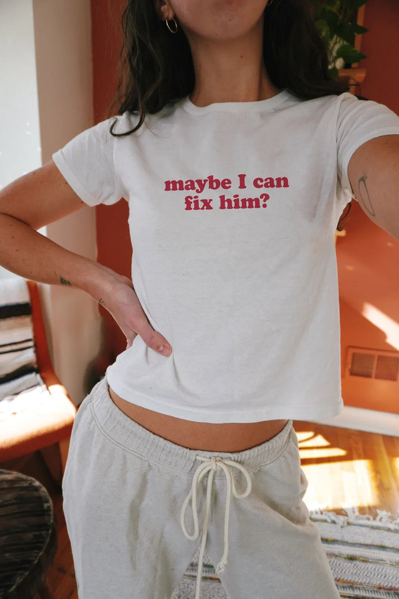 Maybe I Can Fix Him 90's Aesthetic T-Shirt