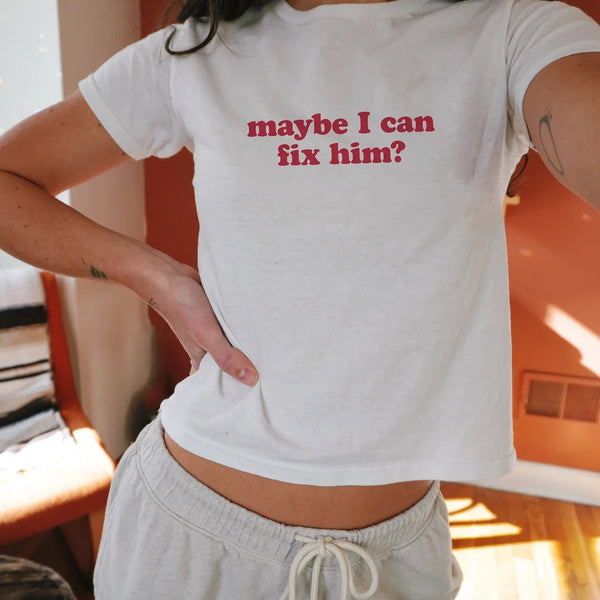 Maybe I Can Fix Him 90's Aesthetic T-Shirt