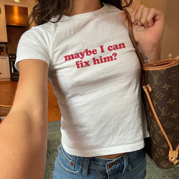 Maybe I Can Fix Him 90's Aesthetic T-Shirt