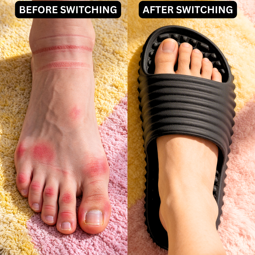 JELLY MELLO'S™ Extreme Comfort Massage Slides   |   A Foot Massage Every Step