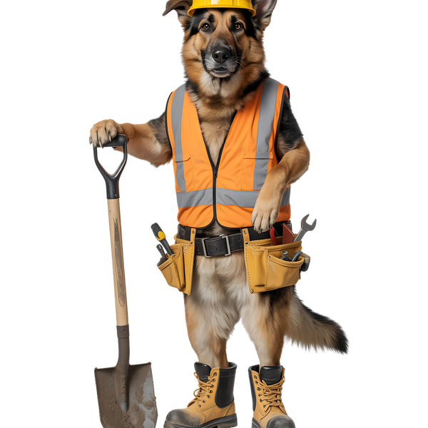 Labourer Worker Dog - Pets With Day Jobs Unisex T-Shirt