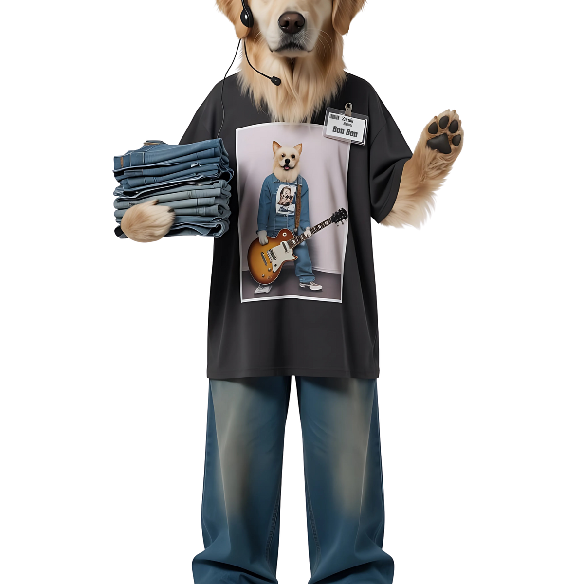 Retail Worker Dog - Pets With Day Jobs Unisex T-Shirt