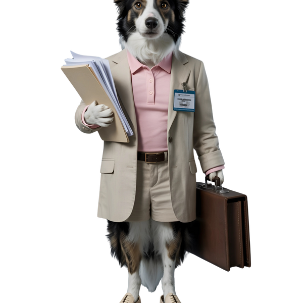 Office Worker Dog - Pets With Day Jobs Unisex T-Shirt