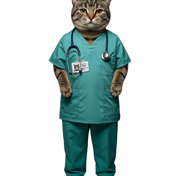 Medical Worker Cat - Pets With Day Jobs Unisex T-Shirt