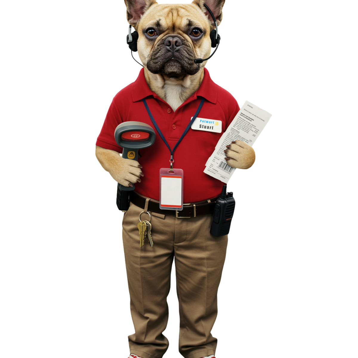 Retail Worker Dog - Pets With Day Jobs Unisex T-Shirt
