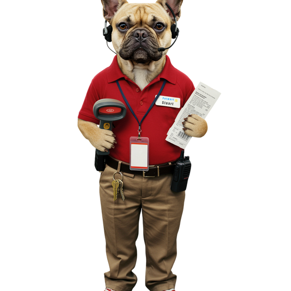 Retail Worker Dog - Pets With Day Jobs Unisex T-Shirt