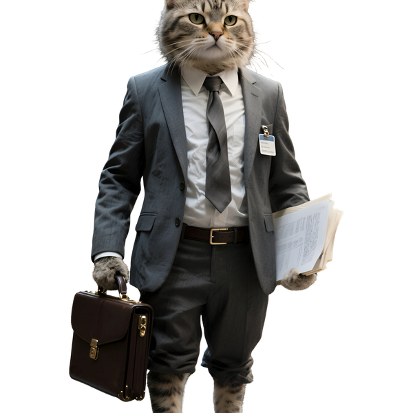 Office Worker Cat - Pets With Day Jobs Unisex T-Shirt