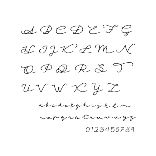 TRUE ROMANCE FONT - choose your special word or name