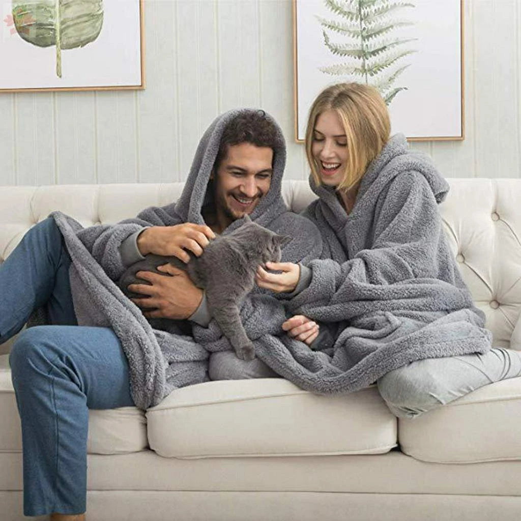 The Hoodie Blanket™ - Double-Sided Fleece