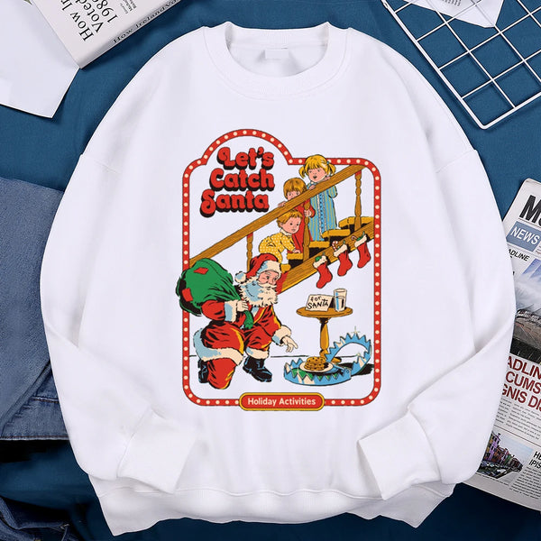 Let’s Catch Santa Holiday Activities Sweatshirt