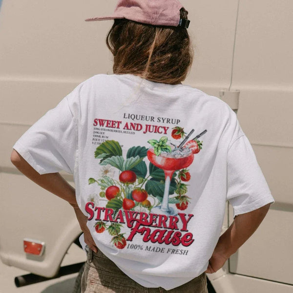 Strawberry Retro Cocktail T-Shirts