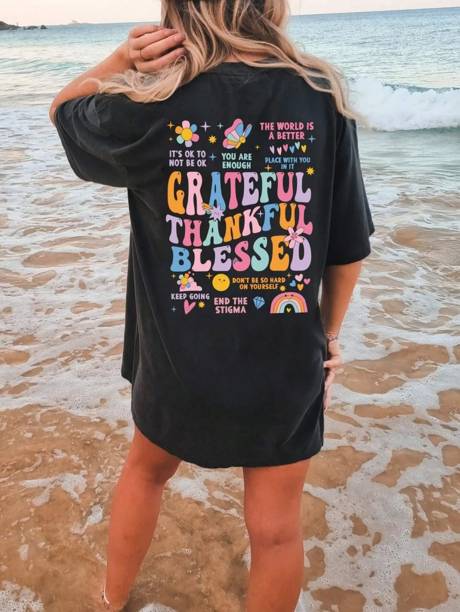 Grateful Thankful Blessed T-Shirt