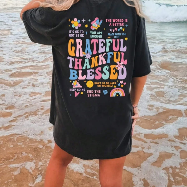 Grateful Thankful Blessed T-Shirt
